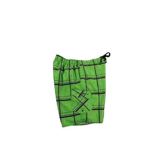 Laguna Swim Trunks Mens Medium Green Mesh Lining Polyester Pocket Shorts - Picture 4 of 7